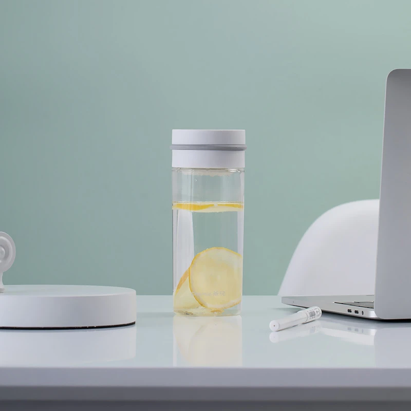 茶花食品级滤茶随行杯390ml颜色随机轻微磨损1个装