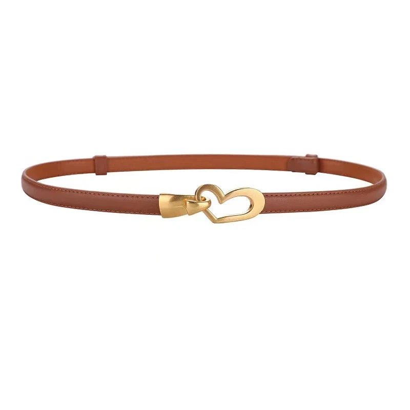 女款针织裙头层牛皮腰带春夏连衣裙收腰真皮皮带百搭时尚免打孔