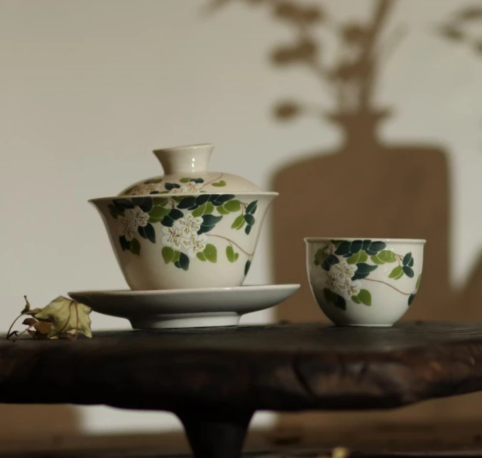 【待删除】草木灰·山茶花·盖碗+杯