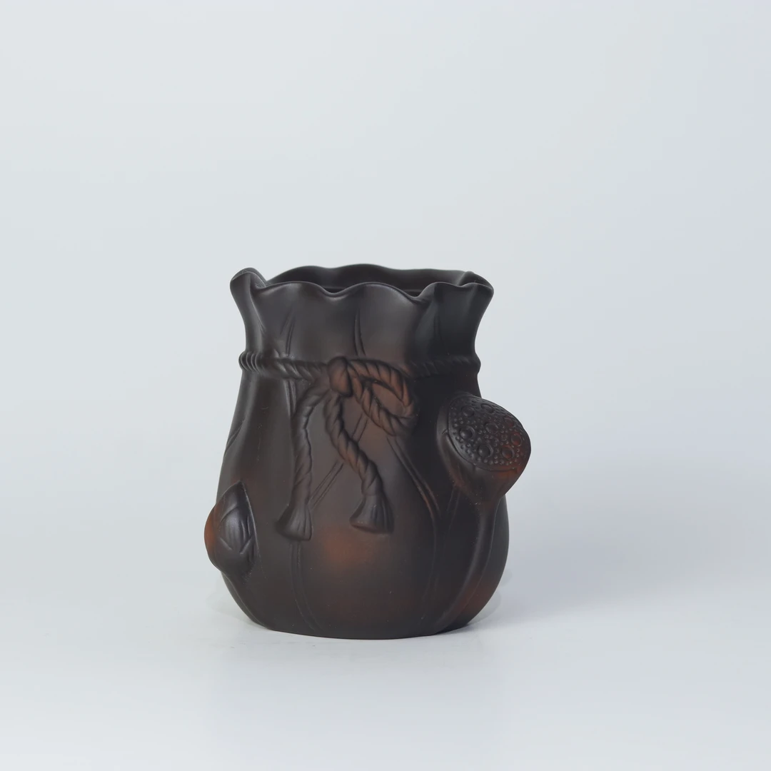 新品 花器 钱袋子器型