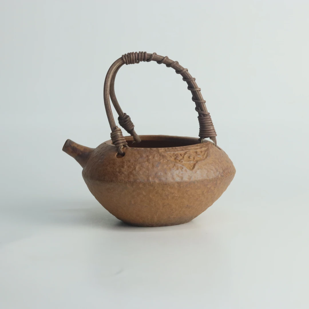 新10088X老岩泥石纹肌理提梁公道杯