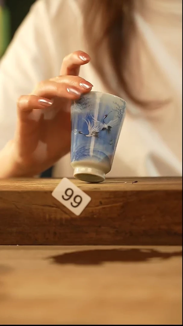 【闪购商品】瓷片福利！设计师手作款/青花/主人杯
