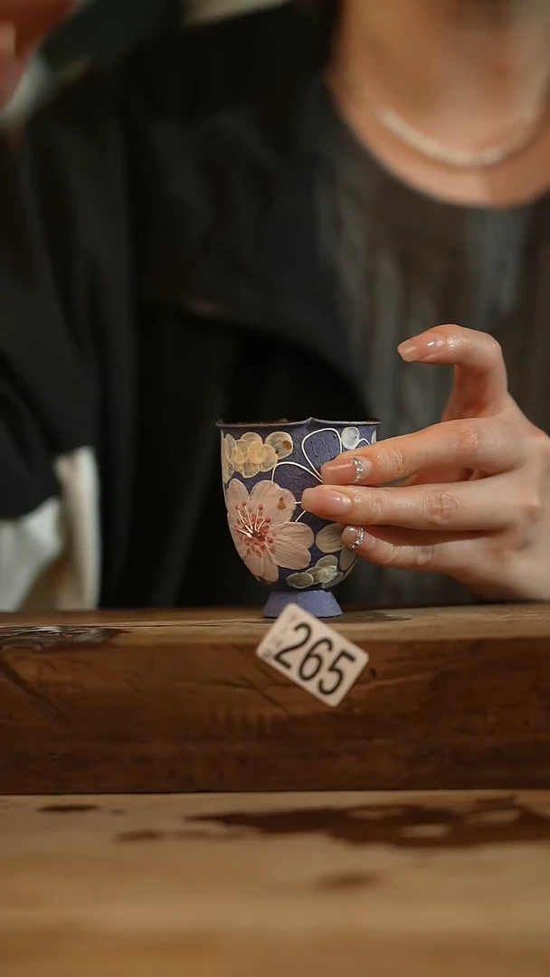 【闪购商品】瓷片设计师手作款·花满蹊系列//主人杯