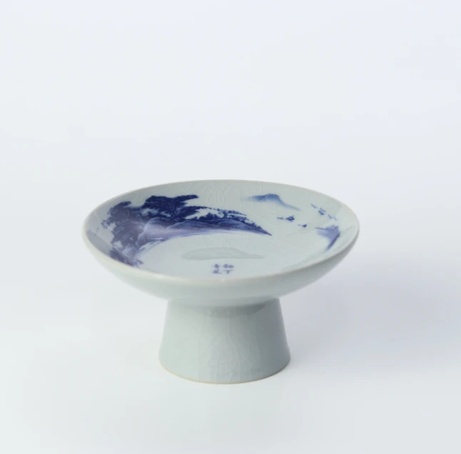 新08162X高足青花盘(5*11)