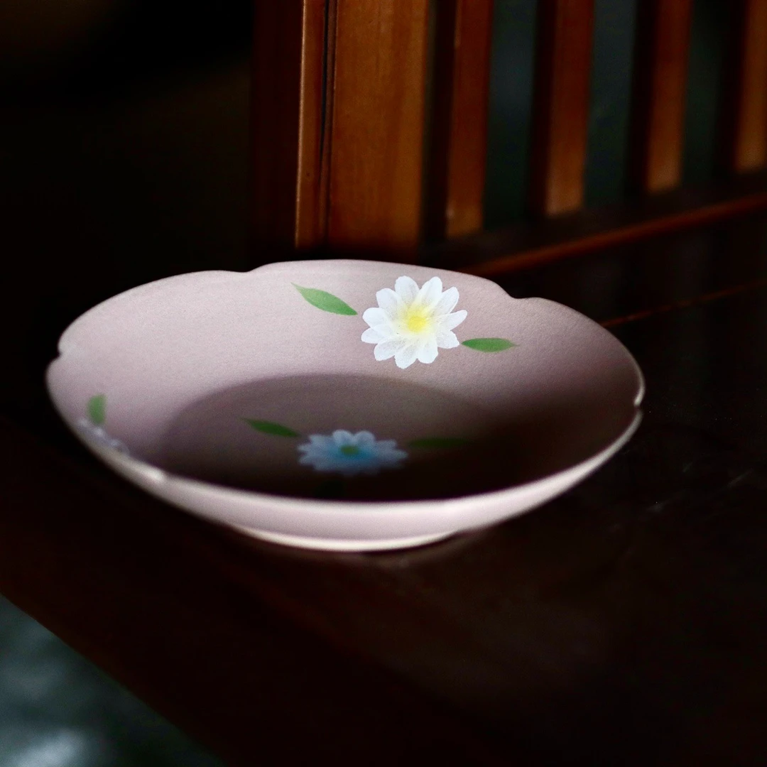 新10026X粉引系列雏菊壶承