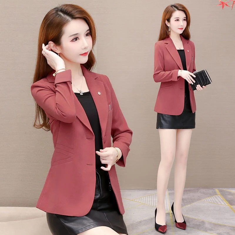 【带胸针】时髦西装外套女春秋季2025新款气质时尚妈妈洋气西服上衣