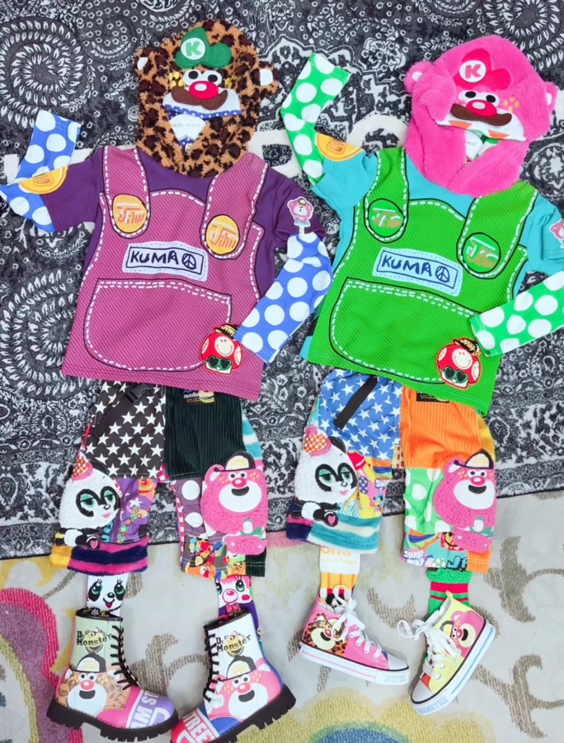 TOMATO家 日系潮牌童装 JAM马里奥假两件卫衣