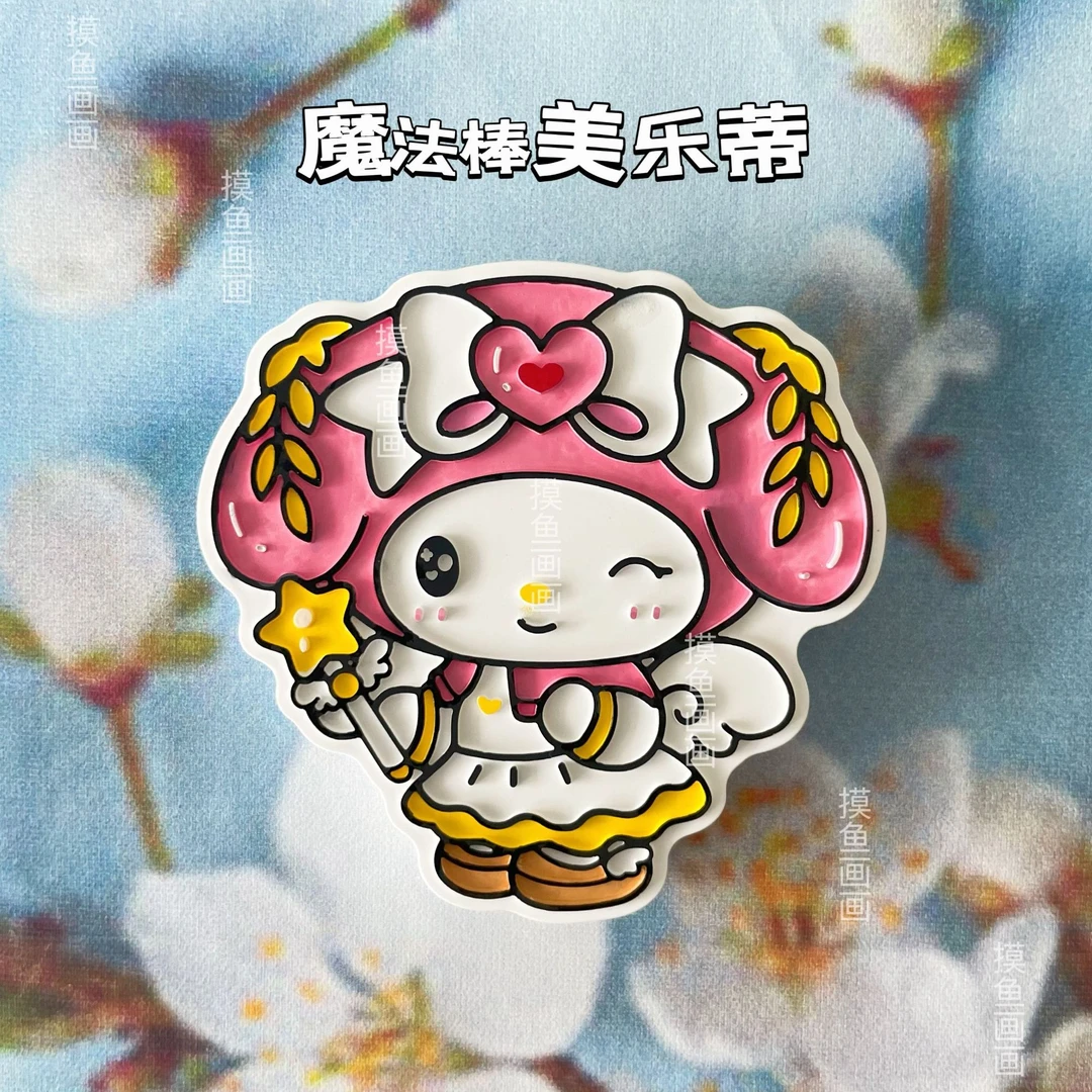 【线条款】石膏娃娃白胚涂色亲子DIY手工冰箱贴创意绘画