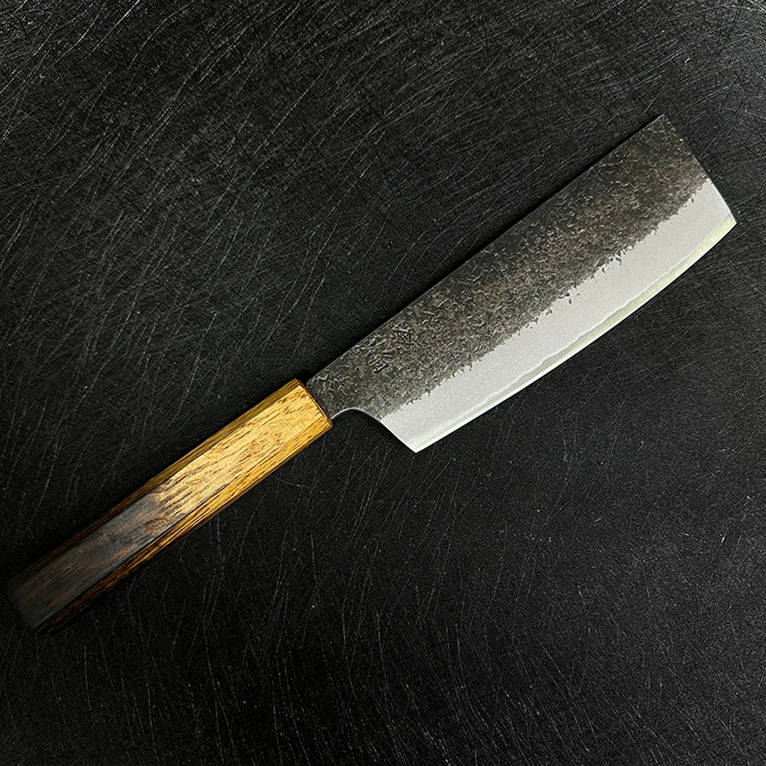 日本进口堺孝行牛刀焰红莲菜切小刀青纸钢二号黑打主厨刀柳刃