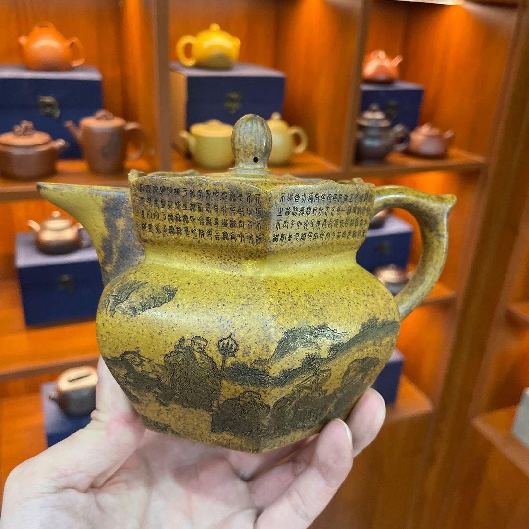 十八罗汉僧帽高温柴烧紫砂壶