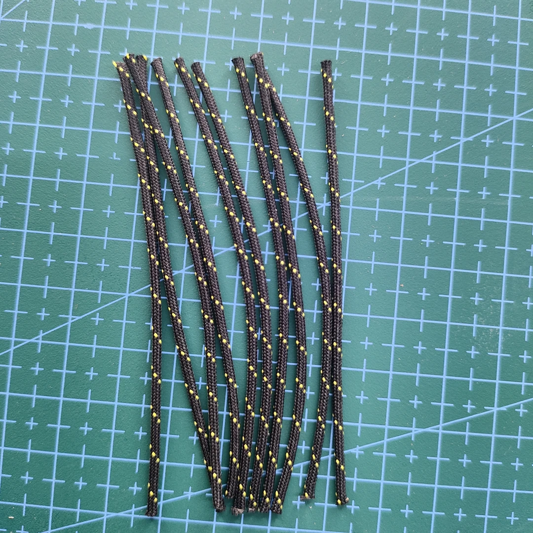 钓鱼竿稍绳大物杆稍头转环绳大力马空心线超强拉力耐磨护线套黑金