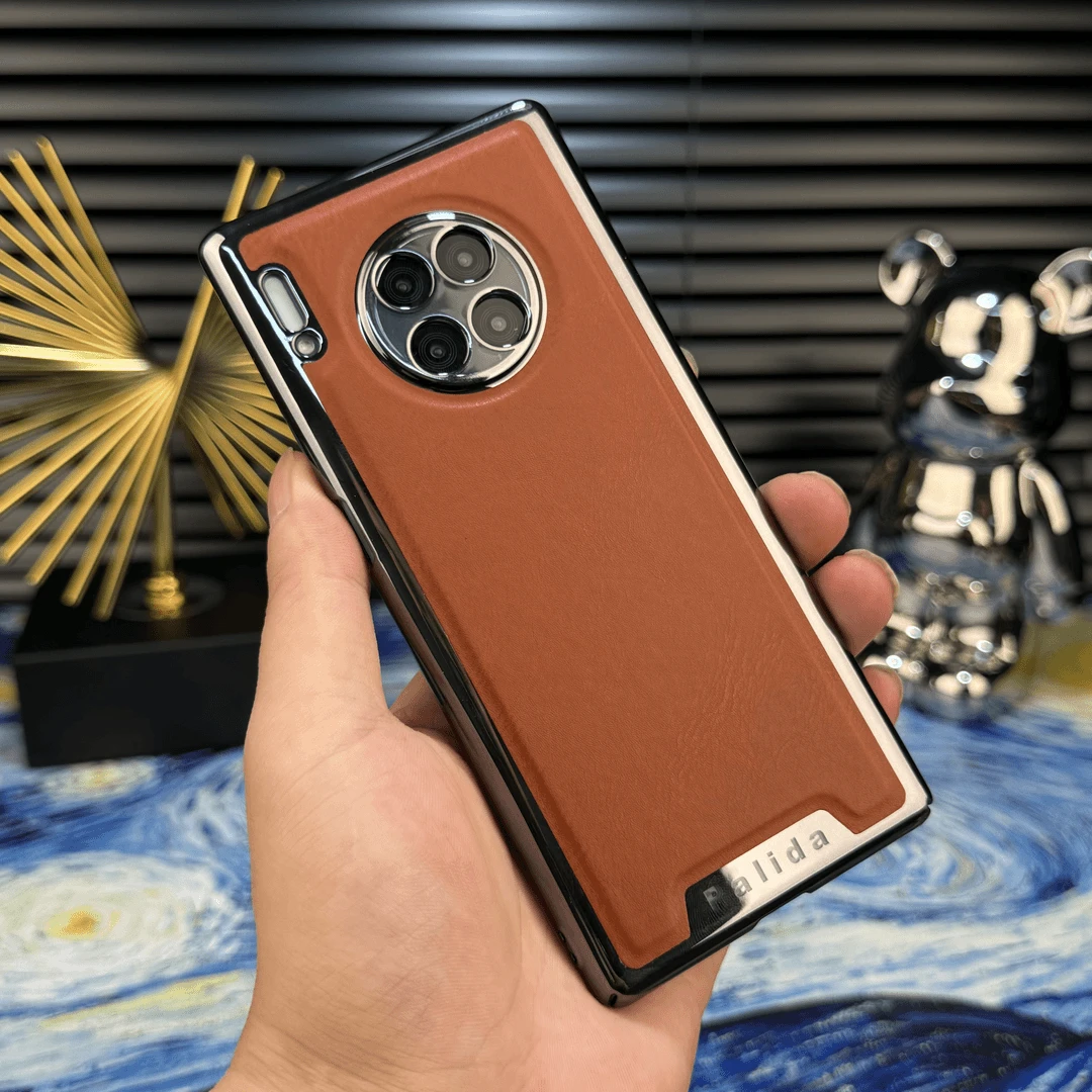 适用于华为Mate30系列高级电镀贴皮必备防摔手机壳网红同款配件