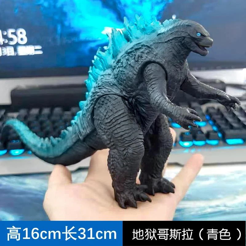 软胶大号怪兽之王哥斯拉大战金刚基拉多核变仿真恐龙儿童模型玩具