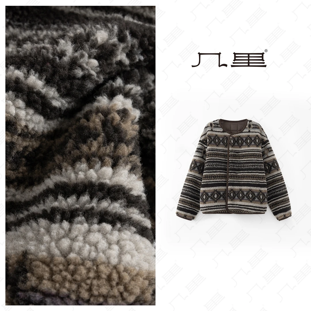 几里与麻【雪中木屋】设计感百搭棉服外套 衣长60 胸围122 1120978