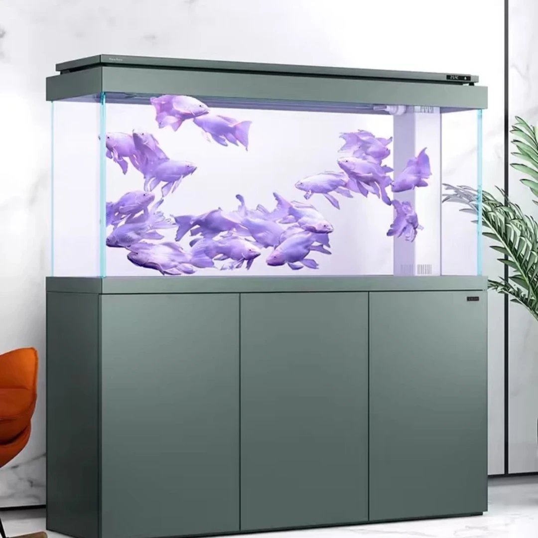 臻尚B款底滤鱼缸客厅静音新款生态水族箱