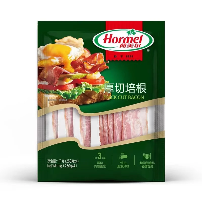 荷美尔厚切培根1kg肥瘦适中培根贝果三明治披萨烧烤