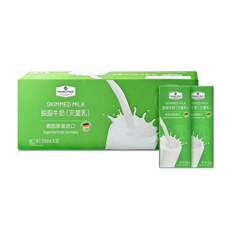 山姆MM脱脂牛奶(灭菌乳) 200ml*30 代购