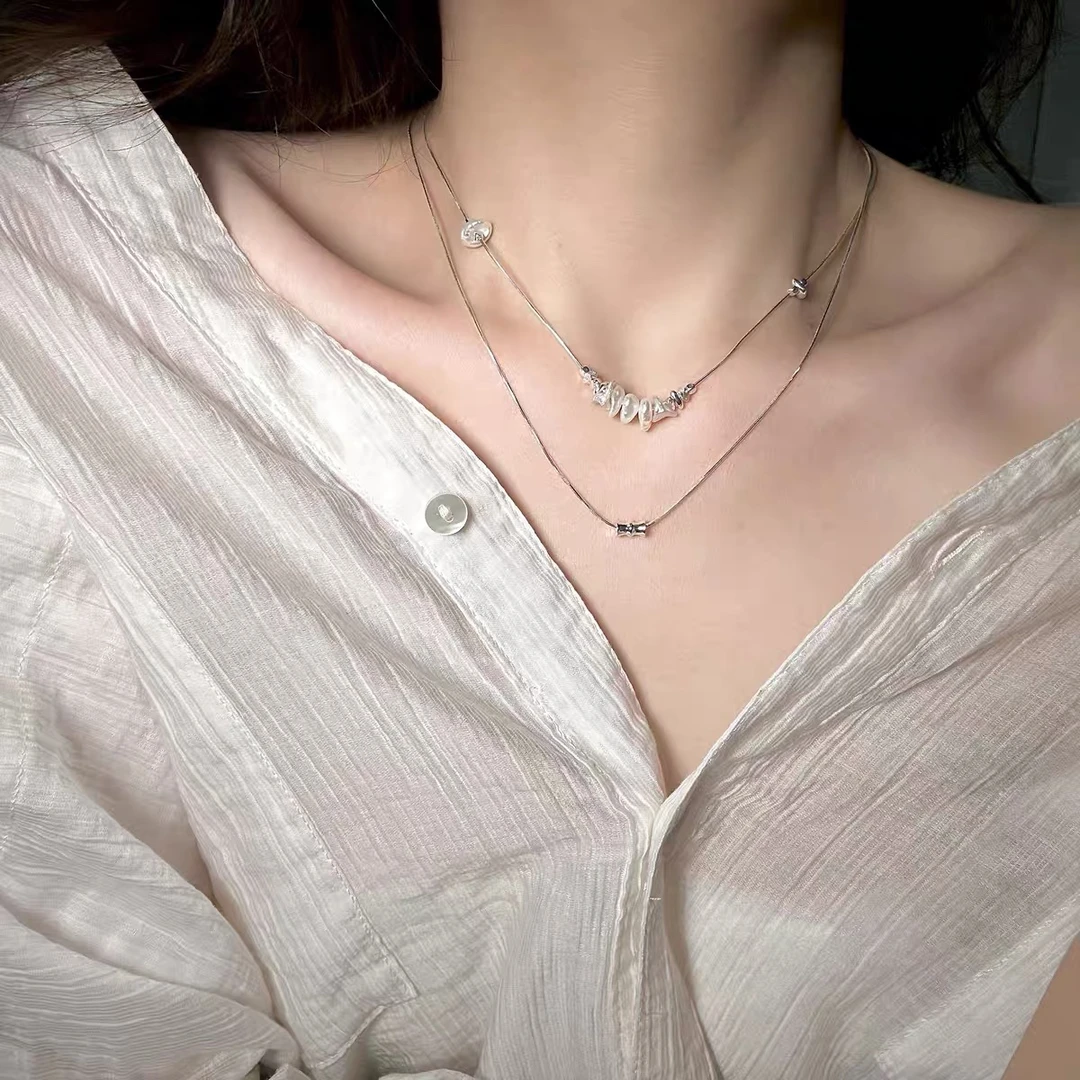 十里间【巴洛克艺术】法式精致项链锁骨链