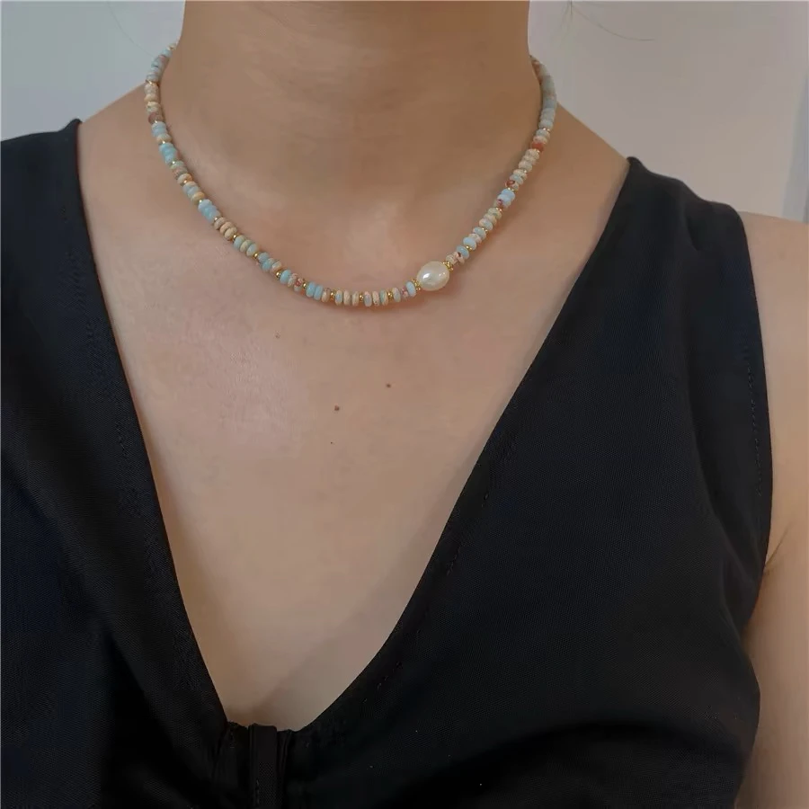 铜合金项链 十里间【海-大自然】甜美气质锁骨链项链