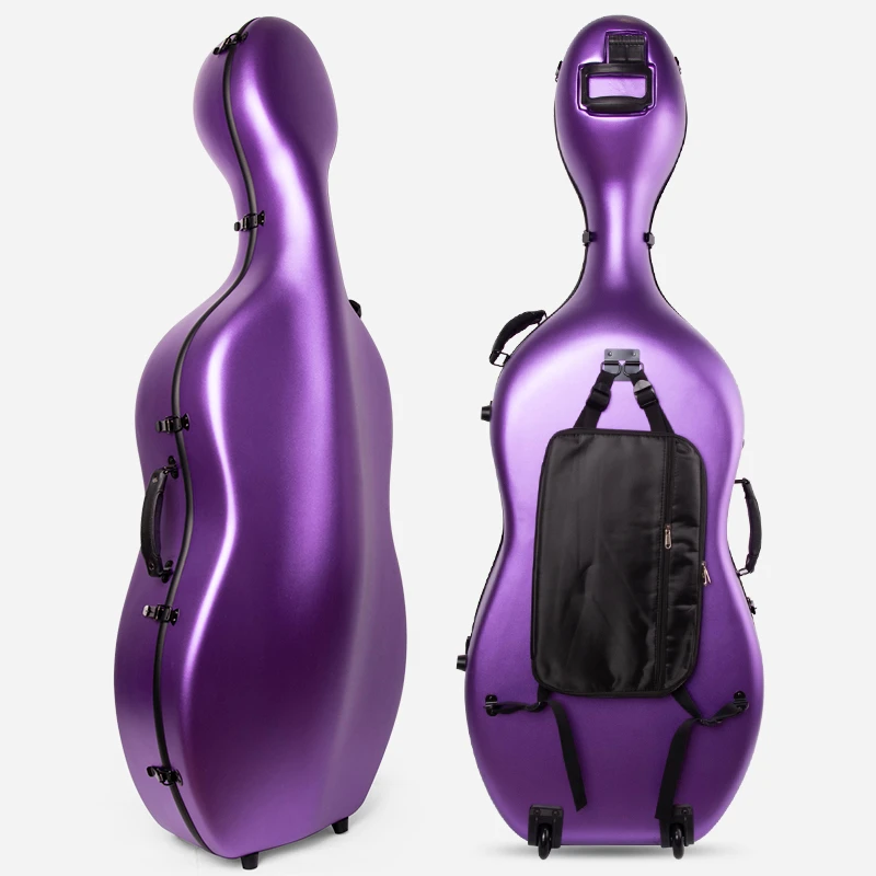 christina轻便易携带大提琴盒亮紫色 大提琴包 大提琴琴盒 配件