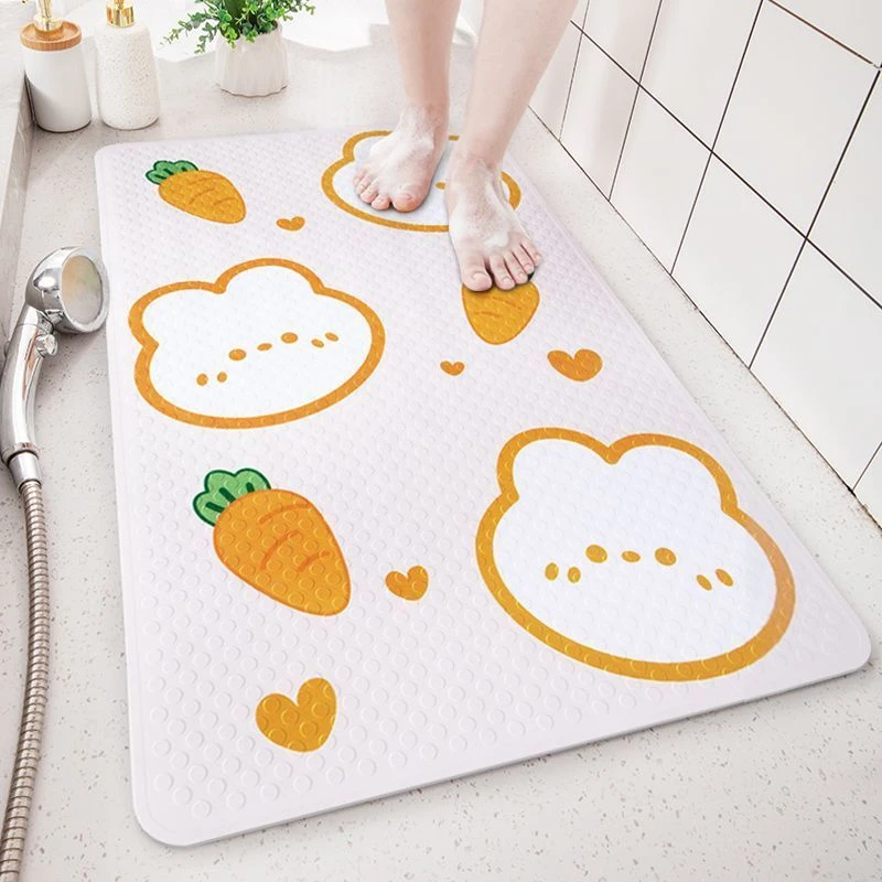 浴室防滑垫淋浴房儿童洗澡踩脚垫防摔垫子厕所防水可爱卫生间地垫