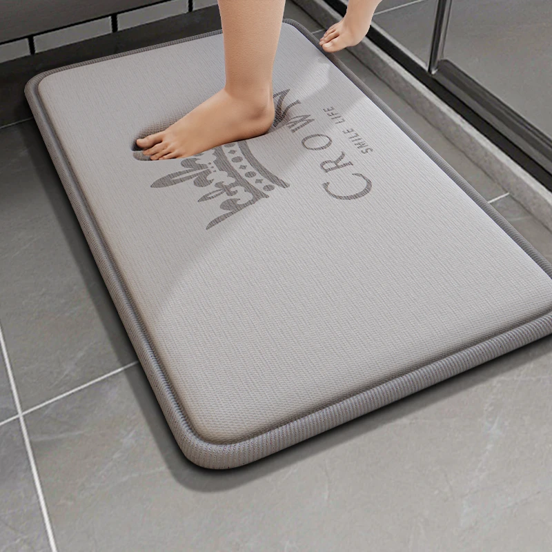 浴室防滑垫厕所吸水地垫卫生间门口吸水垫家用大面积脚垫轻奢脚垫