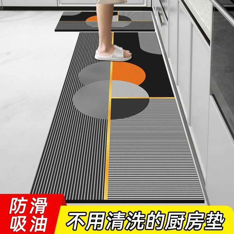 免清洗厨房专用地垫大面积耐脏防油可擦免洗防水可裁剪硅藻泥脚垫