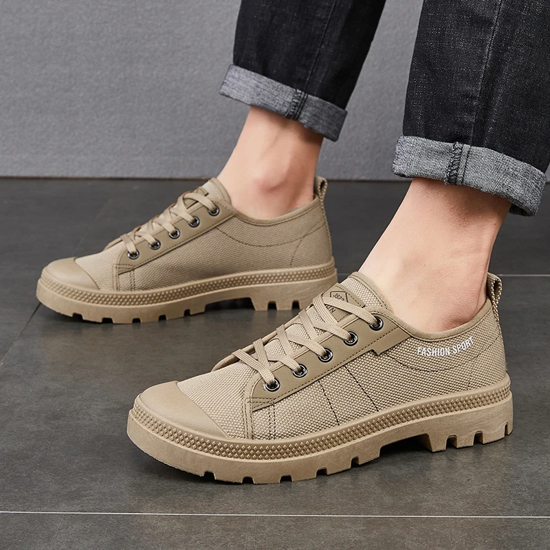 时尚新型新款运动劳保鞋徒步登山鞋夏季复古防滑焊工防臭休闲鞋男