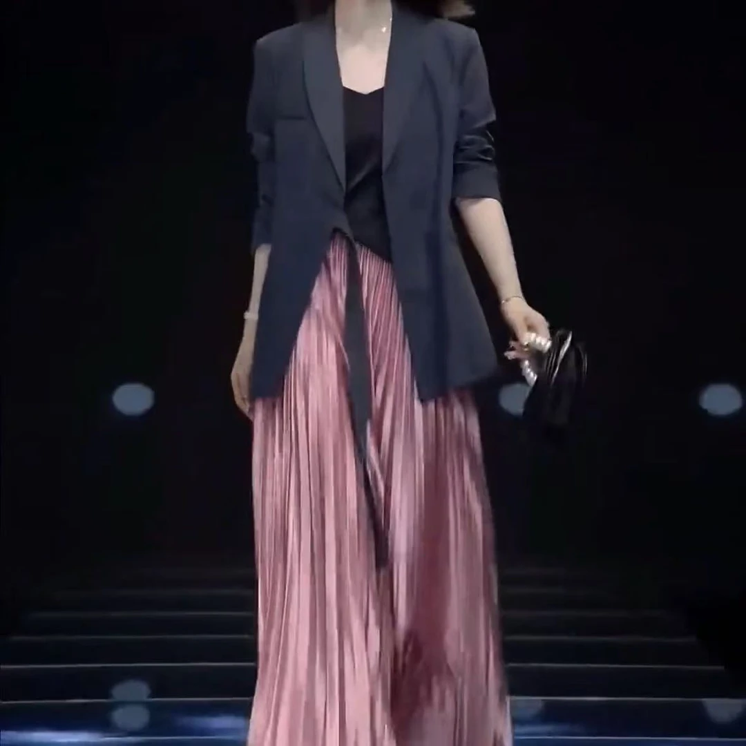 套装西装气质时尚休闲秋冬半身裙显瘦网红百搭宽松轻奢名媛两件套