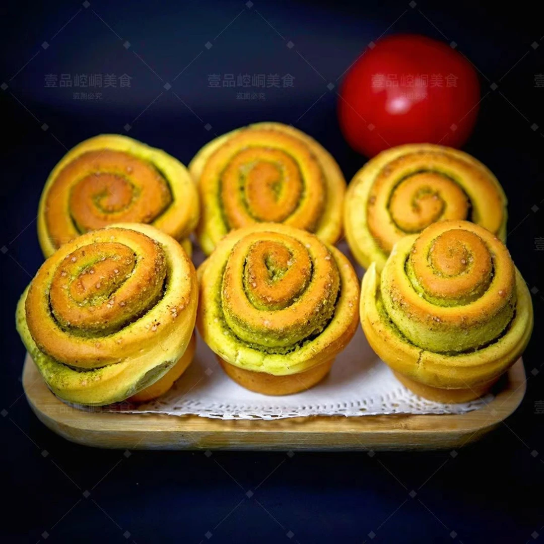 香豆烤馍香酥甜馍馍甘肃特产特色小吃西北风味平凉烤花馍烤花卷