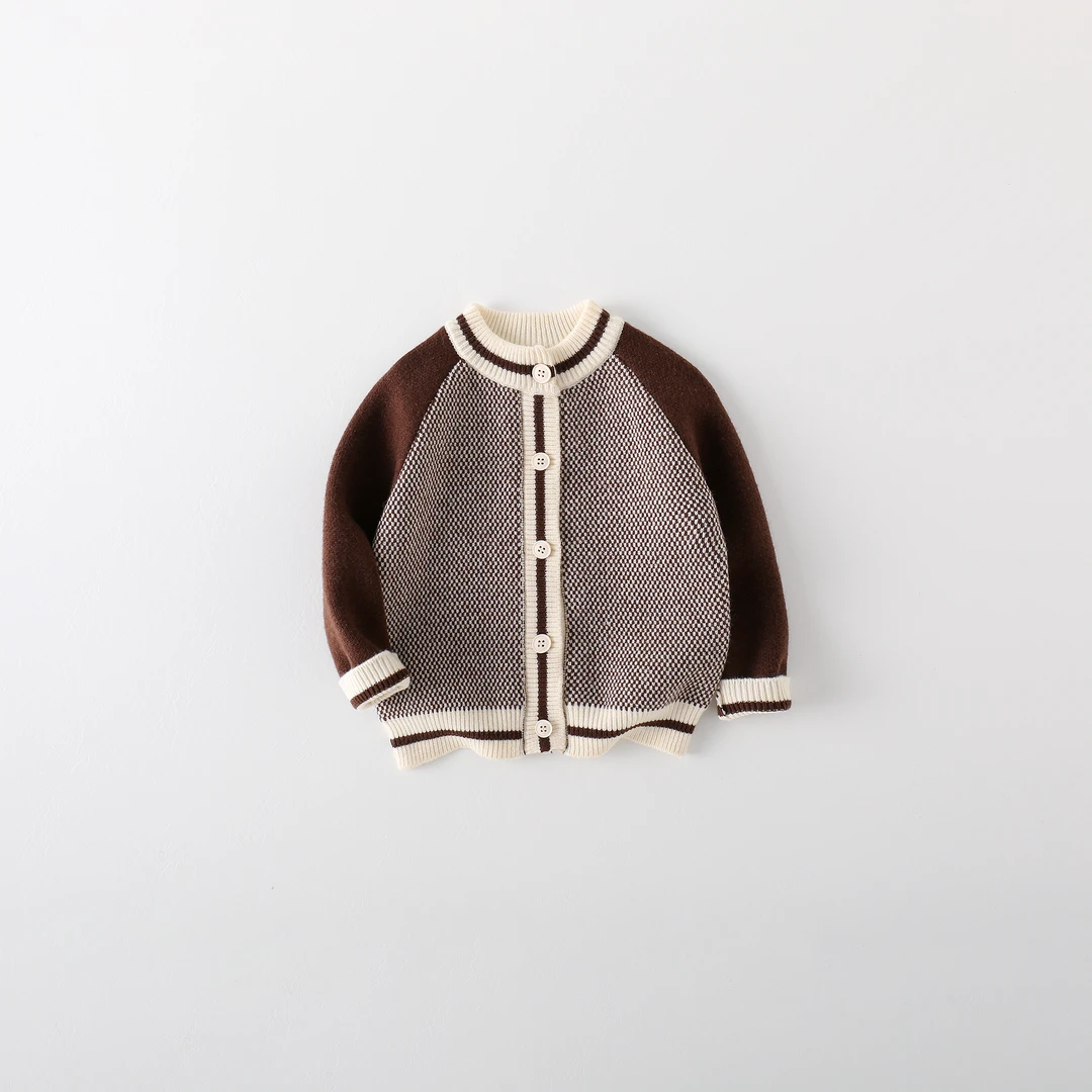 SCBEBE儿童毛衣春秋款开衫休闲洋气男童秋季毛衣洋气网红AS171