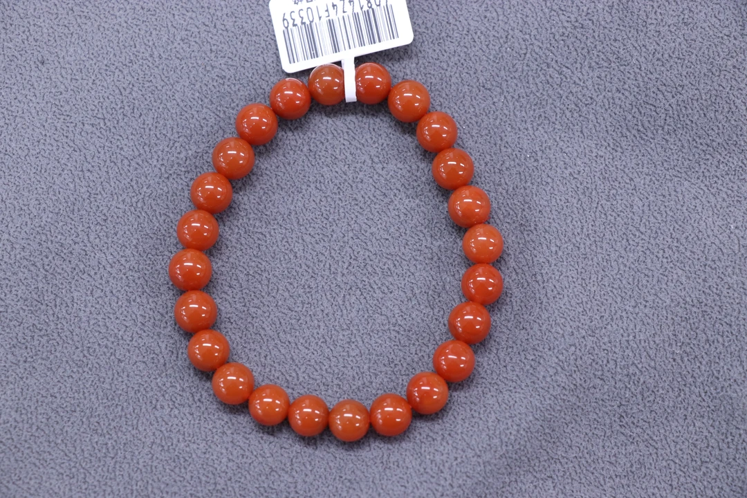 原矿无优化天然保山南红手串西山杨柳滴水洞6-7mm单圈轻奢精美