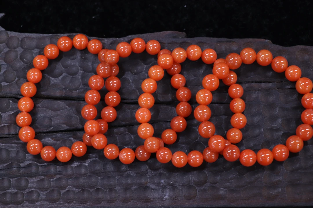 原矿无优化南红东山廊坡辣椒红8-9mm单圈多样发一串颜色随机发