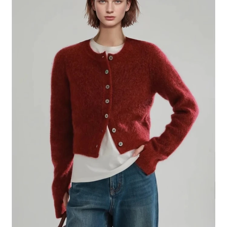 简创-法式轻奢温柔针织开衫外套女套手毛衣秋冬时尚气质PI24X289