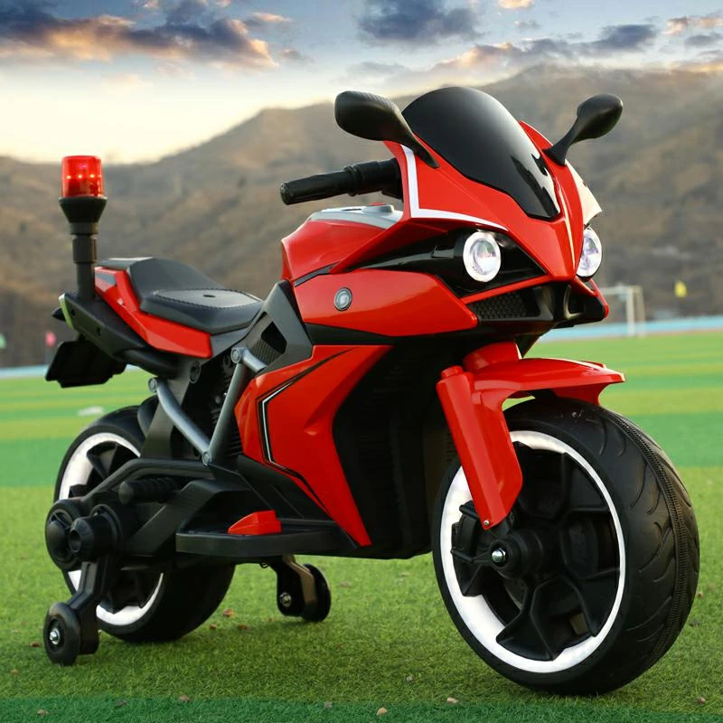 儿童电动摩托车加大可坐双人宝宝电瓶车男女防滑乘坐可充电玩具车