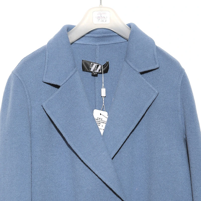 ZZ/佐尔美佐尔美秋冬新品简约款女士纯色双面呢外套时尚E84SM01