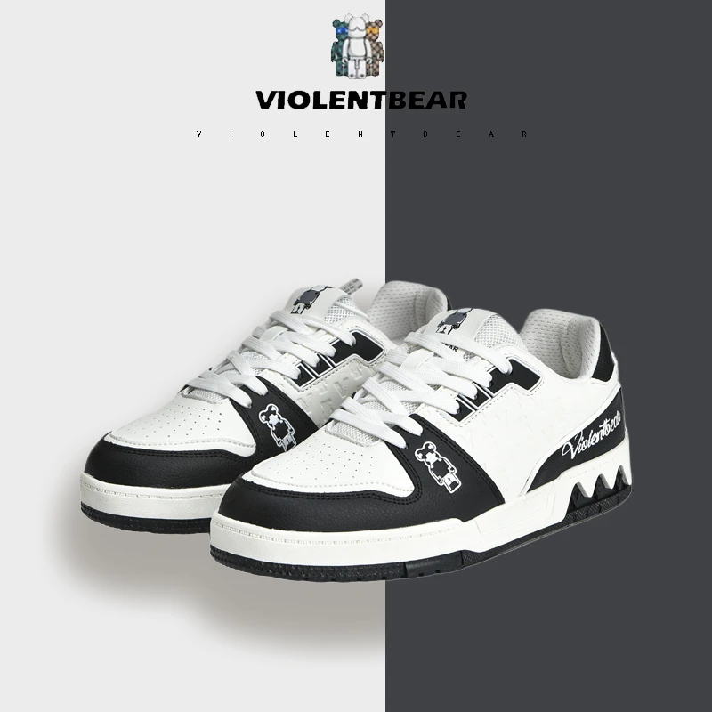 Violentbear/暴力熊男鞋【潮】春秋季休闲板鞋百搭小白情侣运动潮鞋