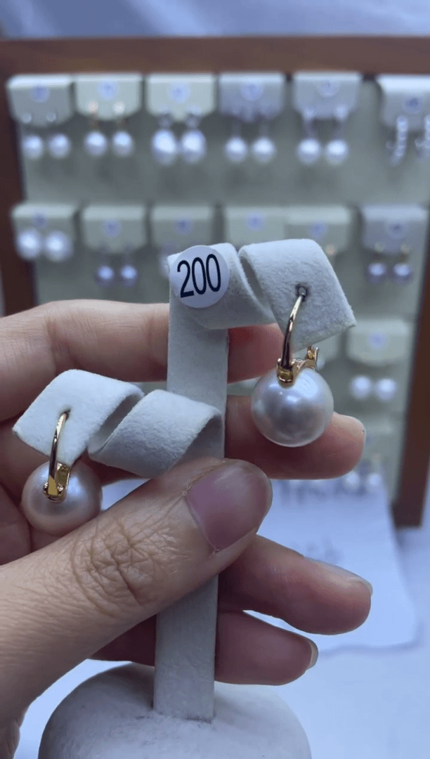 【闪购商品】淡水珍珠耳饰银S925镶嵌200