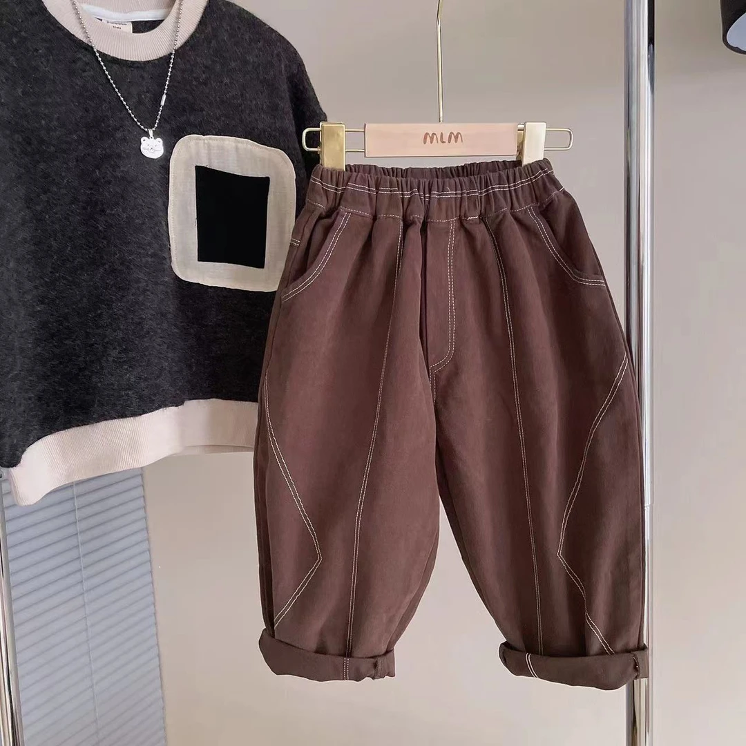 M-QH372儿童明线休闲裤