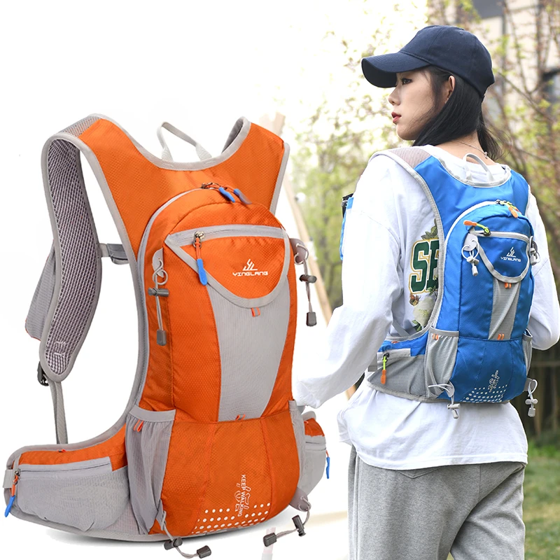 户外骑行包超轻透气双肩背包马拉松登山越野跑步包水壶水袋包673