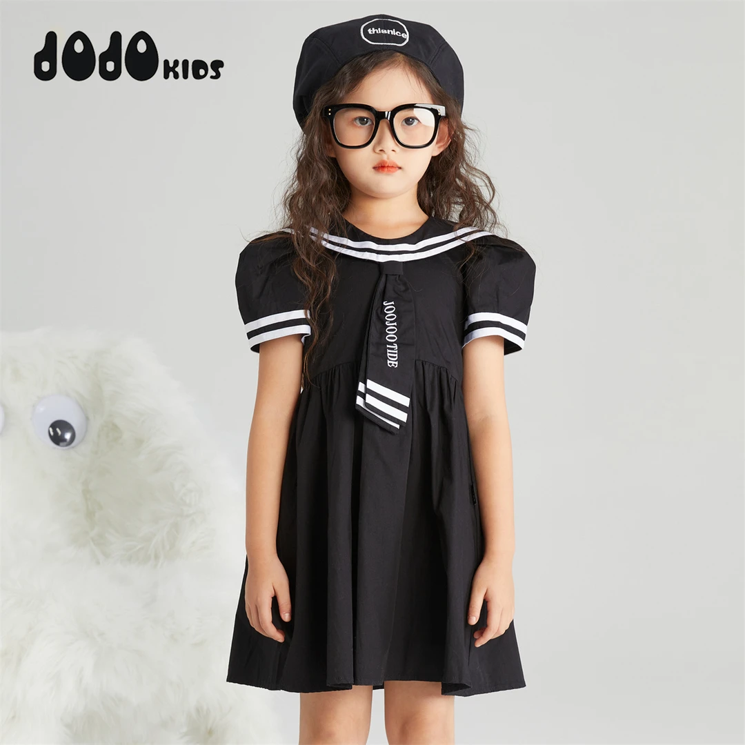 JOOJOO女童夏季新款短袖连衣裙中大儿童薄款透气公主裙12222339
