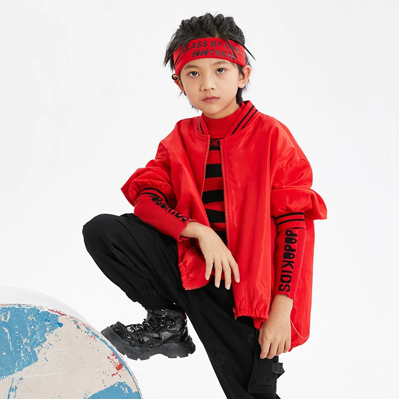 JOJO童装夹克外套儿童春秋女童运动男童时尚休闲中大童12321228