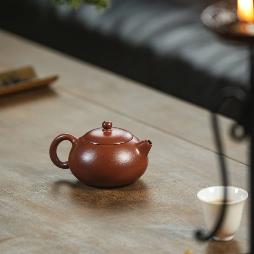 【一口价】龙德堂徐云《西施》原矿紫泥底槽清手工泡茶壶约170cc