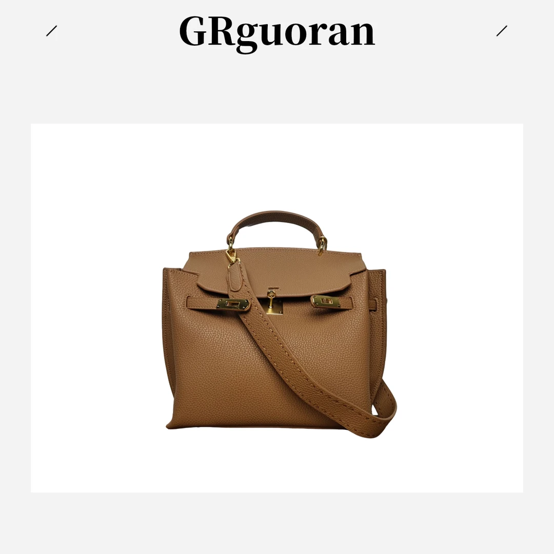 [战神棕]气质轻奢时尚百搭女士棕色经典单肩斜挎包