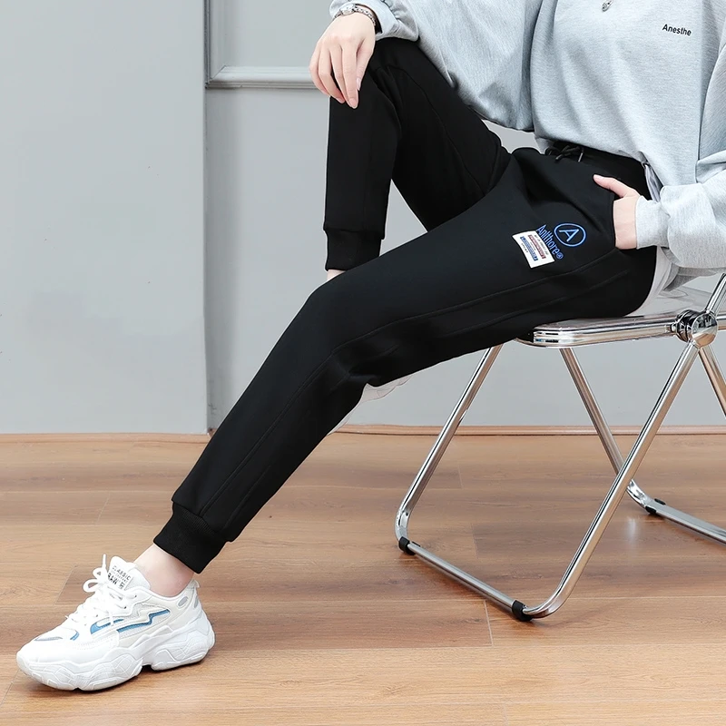 【清仓】2024新款春秋季卫裤女宽松束脚运动裤显瘦九分休闲裤