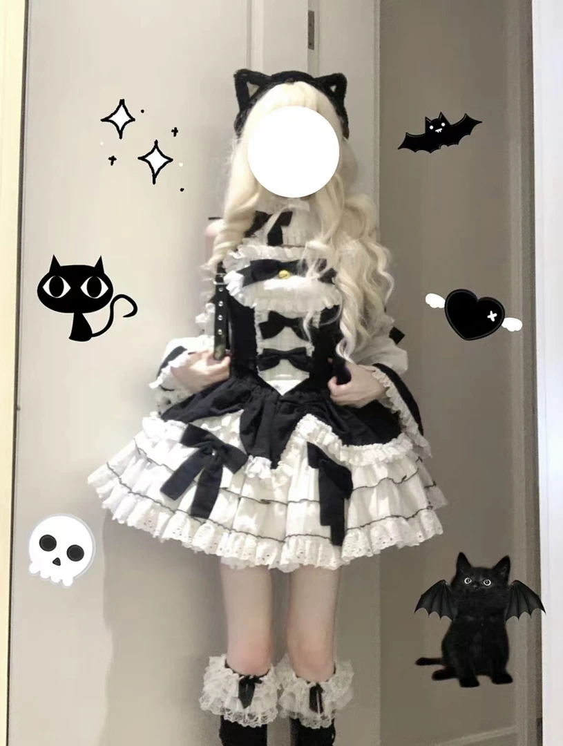 【4.26新款现货】喵喵物语日常洋装Lolita分体套装裙子