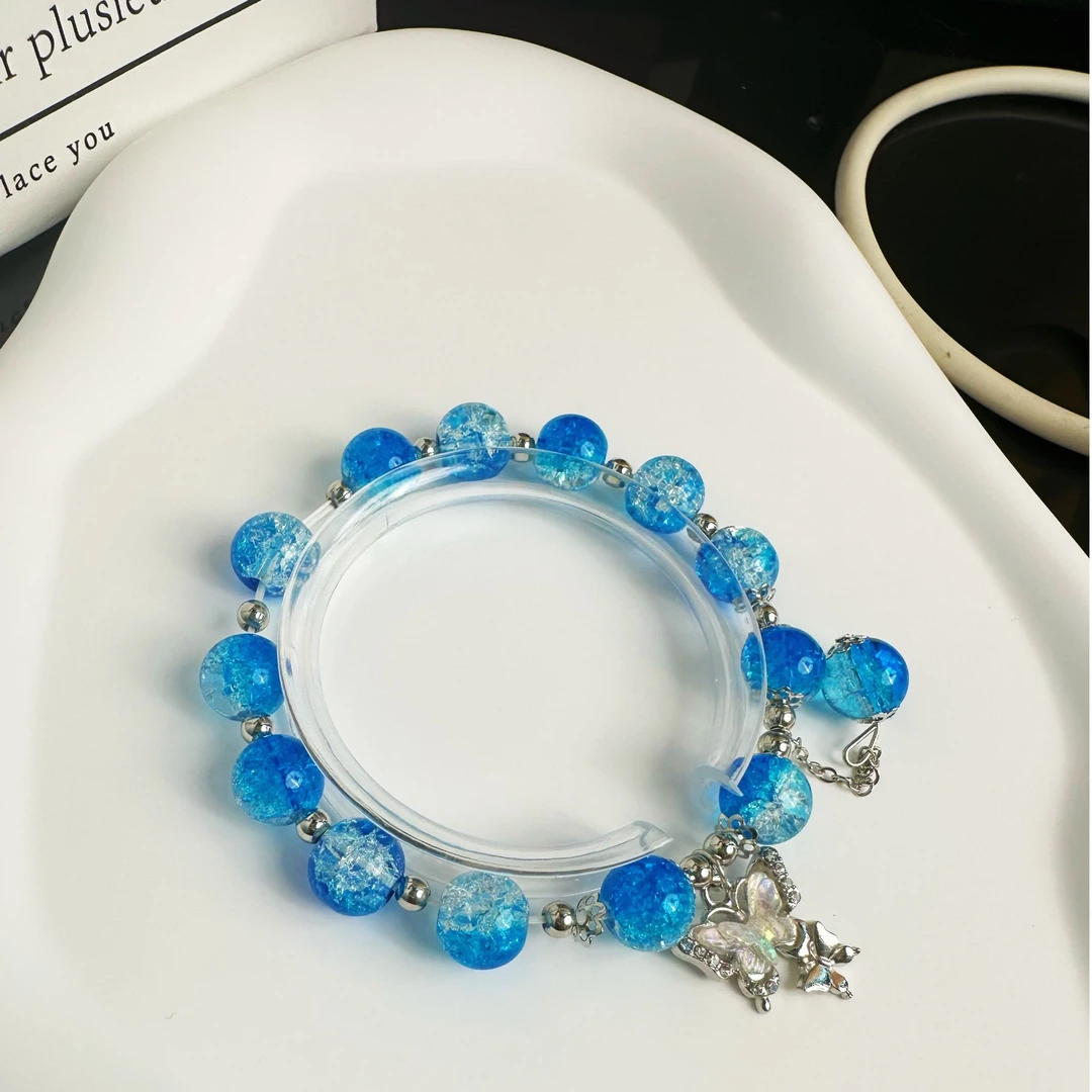 非金属仿水晶手链 时尚百搭优雅手链夏季爆款热卖色彩百搭款轻奢