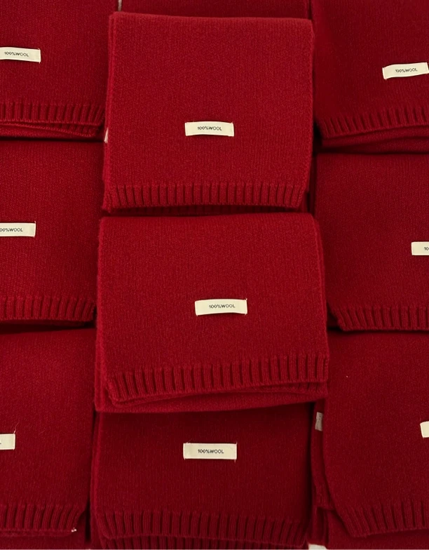 「大昕·新年红」羊毛软糯围巾