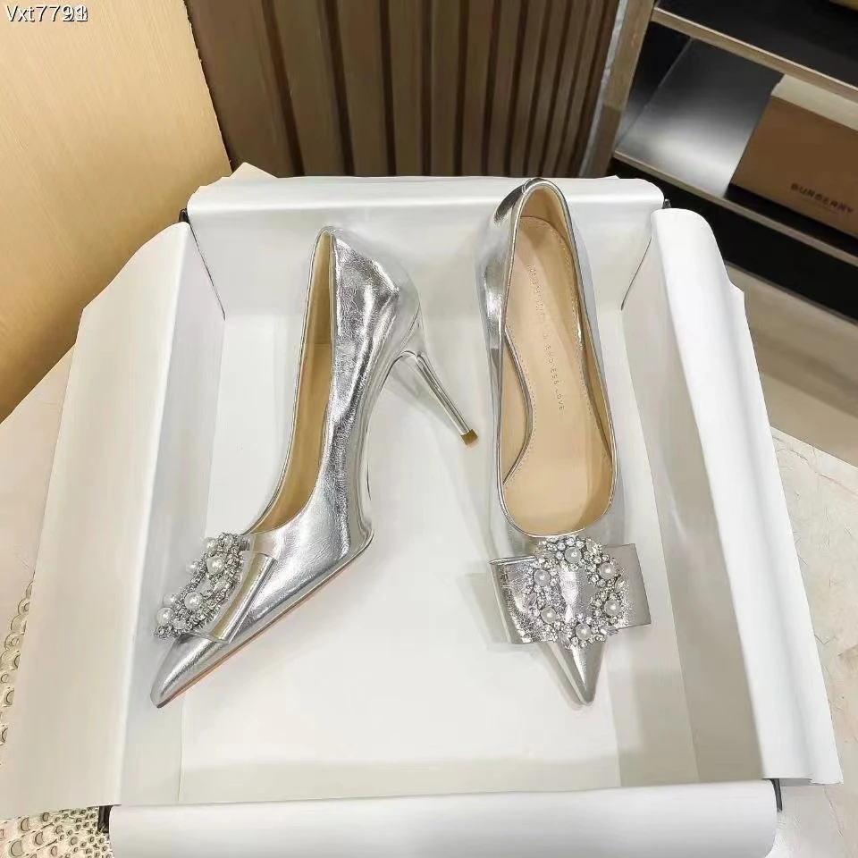 小众设计感细跟尖头高跟鞋女气质时尚性感百搭不累脚560-56