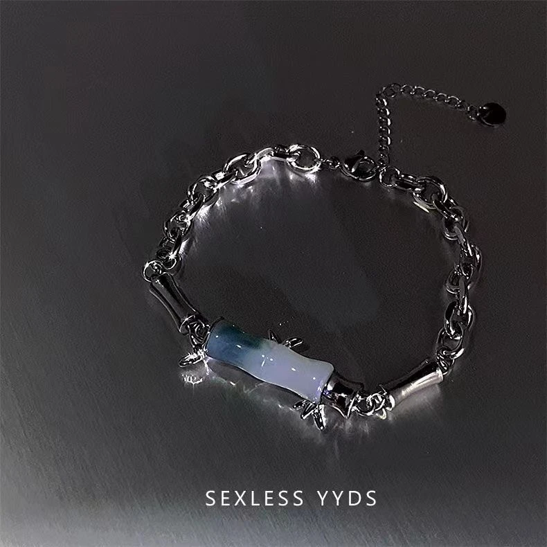yyds 新中式轻奢竹节手链ins小众设计手饰女夏2023新